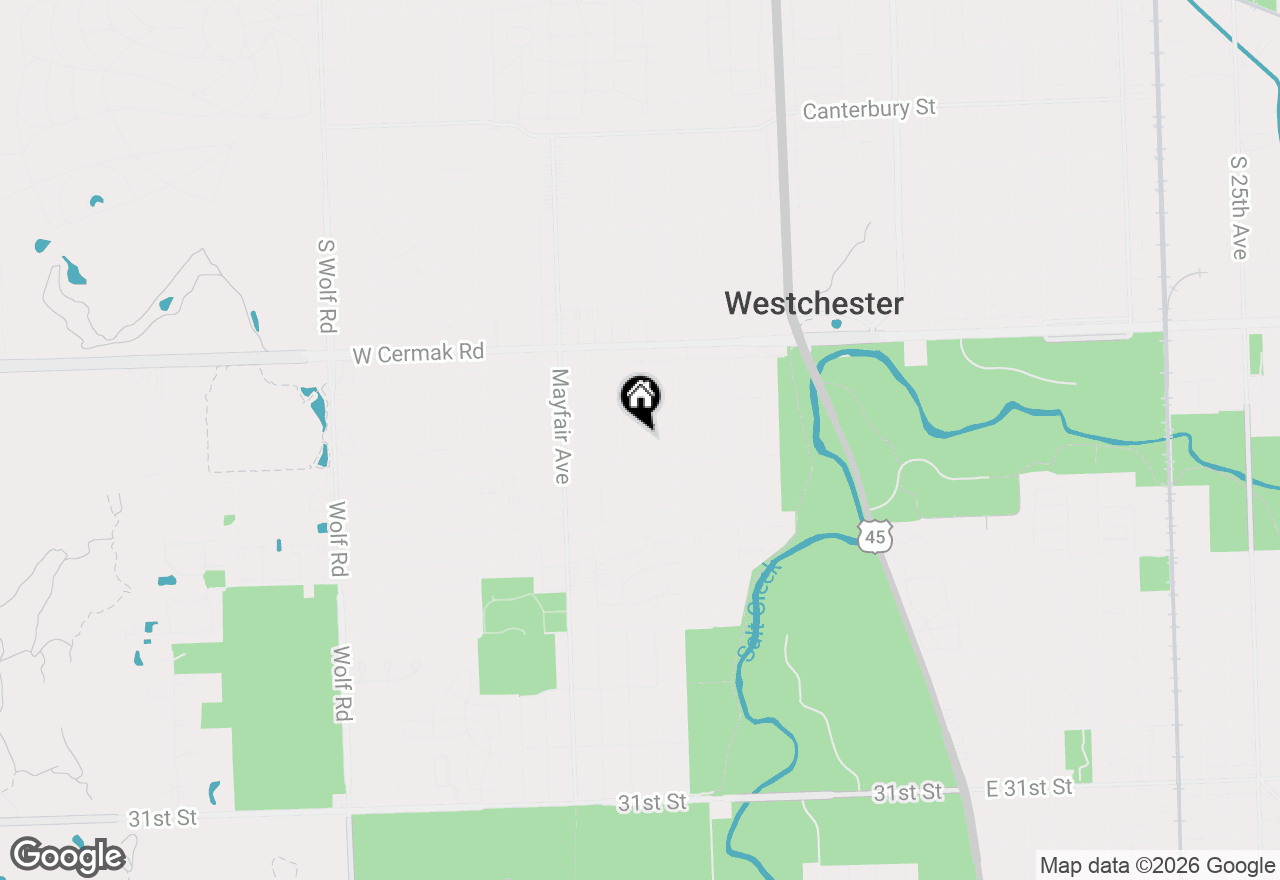 Map of 2338 Buckingham Avenue, Westchester, IL 60154