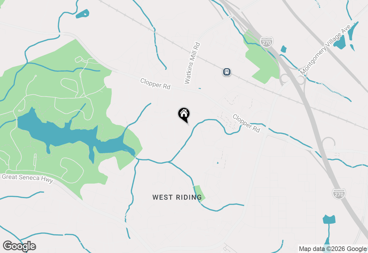 Map of 8 Seville Way, Gaithersburg, MD 20878