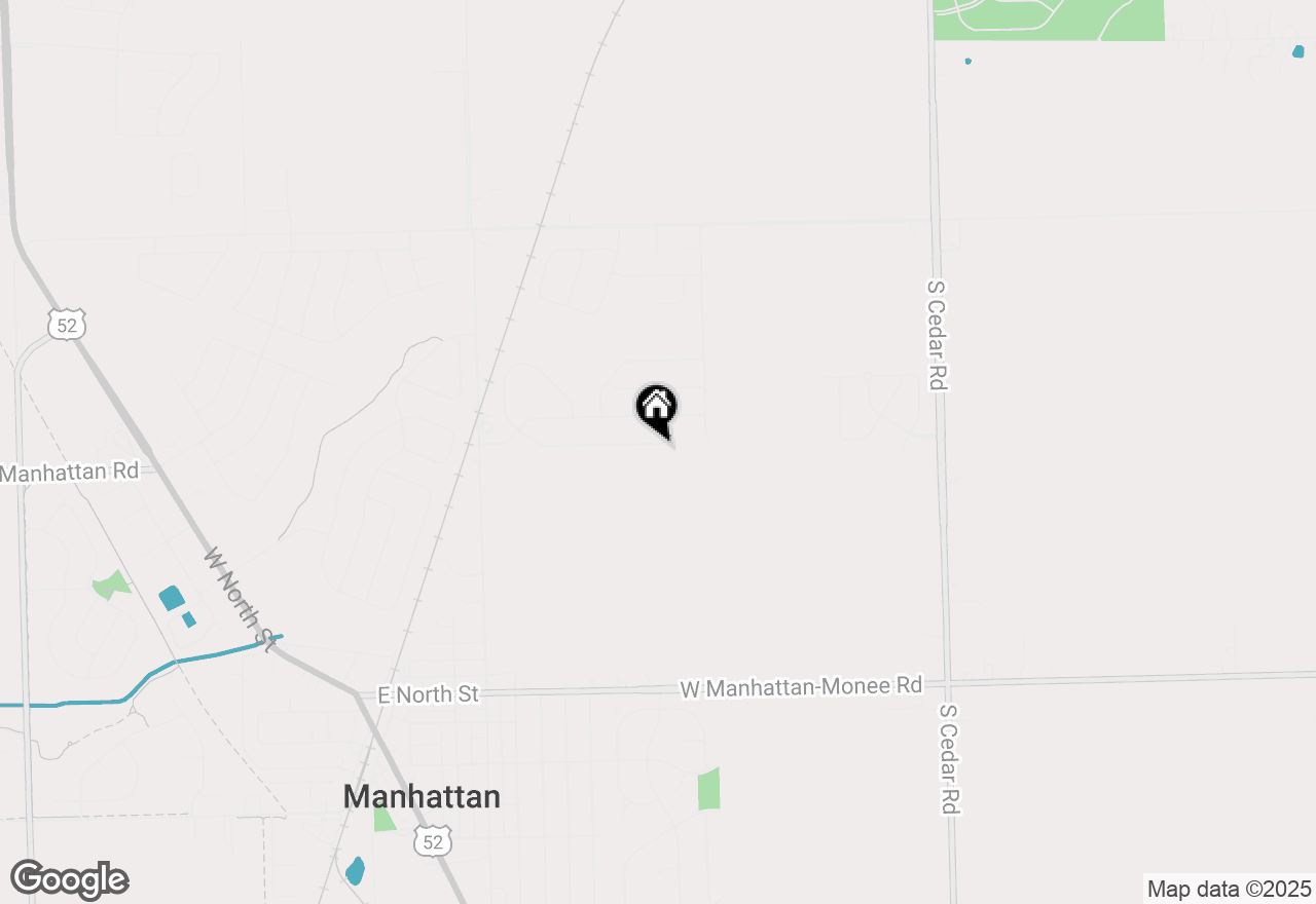 Map of 14861 W Quincy Way, Manhattan, IL 60442