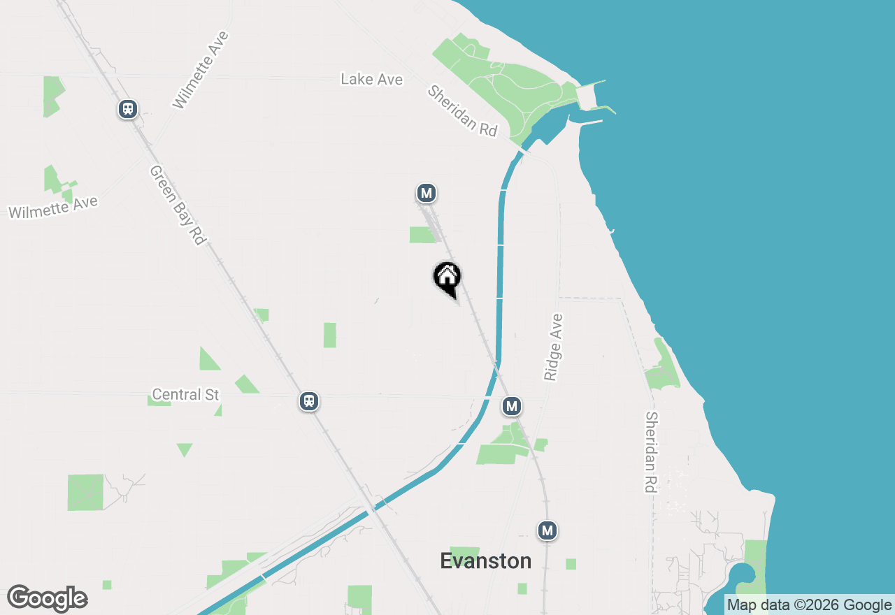 Map of 2766 Asbury Avenue, Evanston, IL 60201
