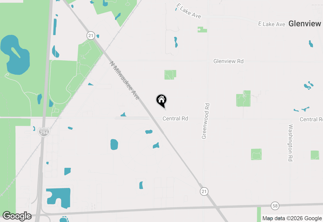 Map of 607 Rosedale Road, Glenview, IL 60025