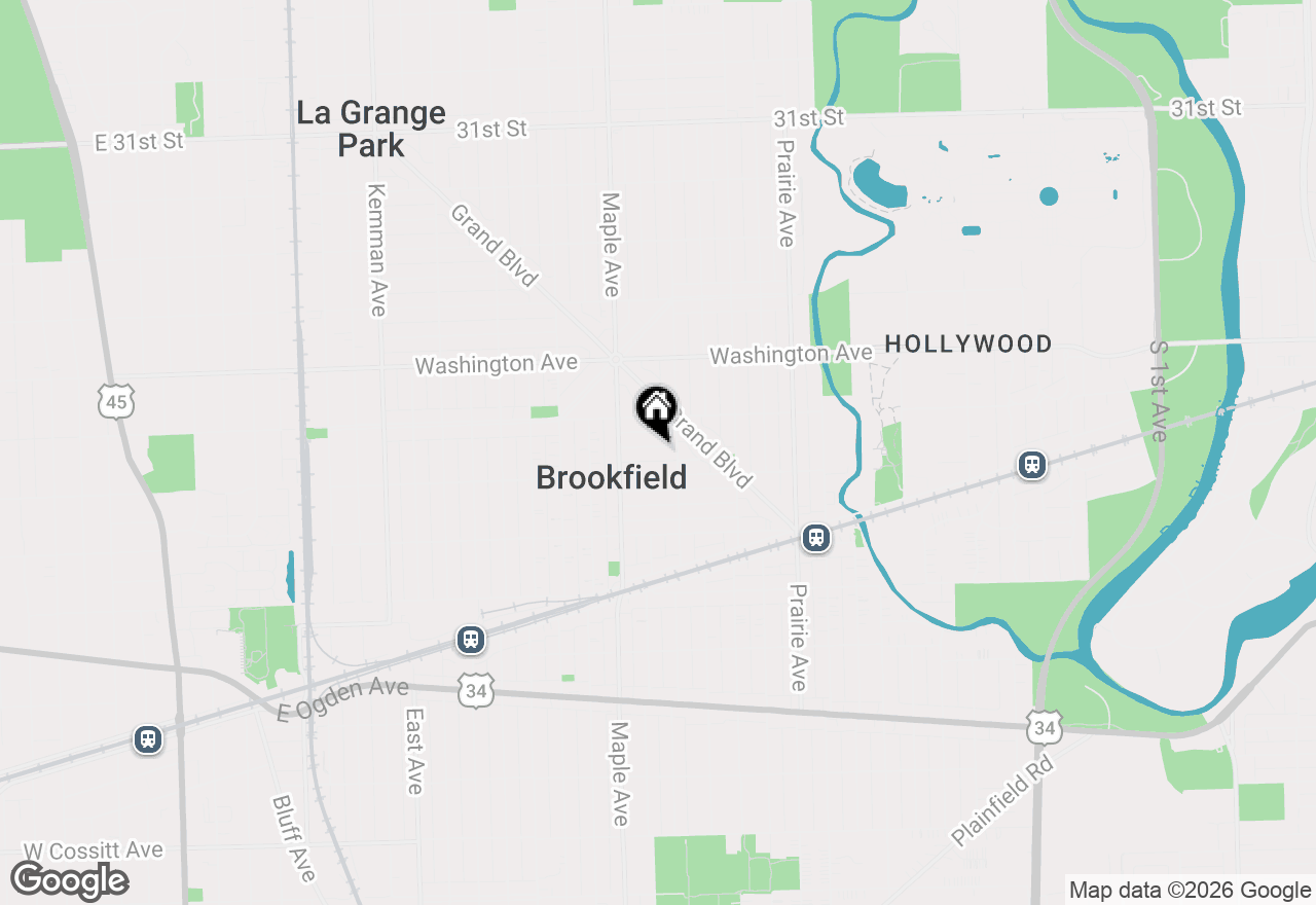 Map of 9115 Sherman Avenue, Brookfield, IL 60513