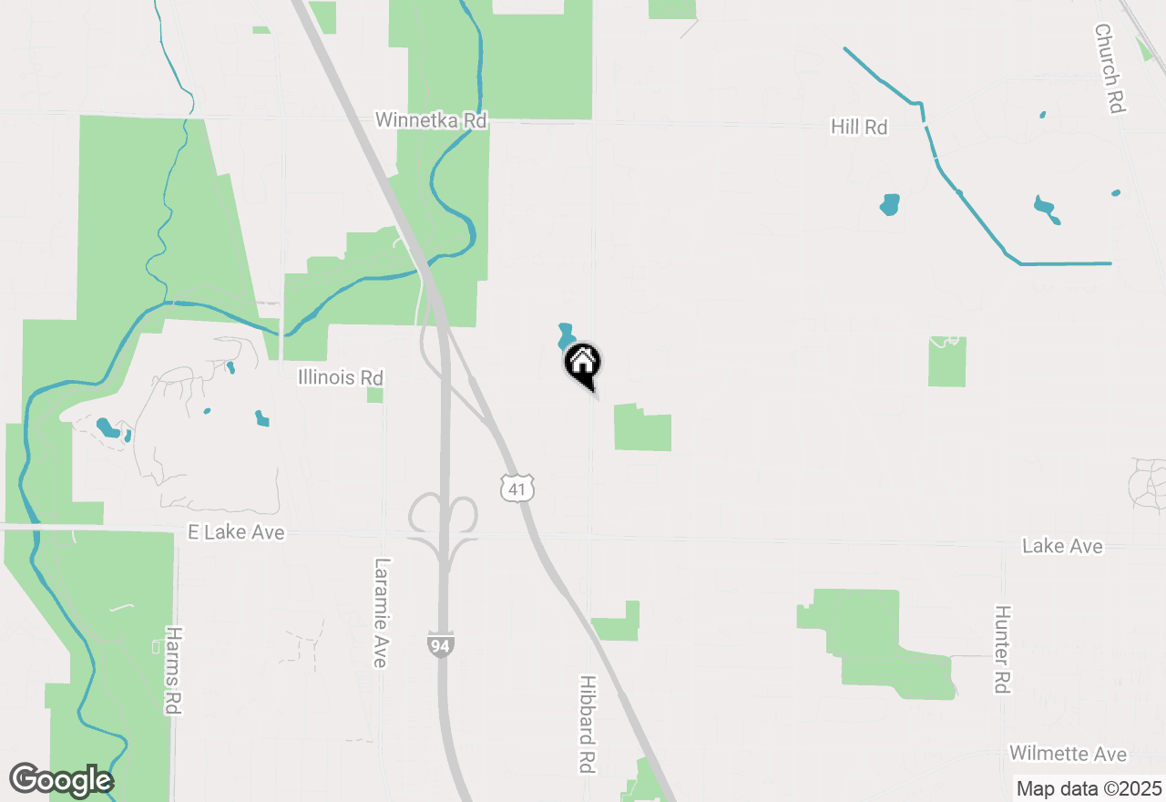 Map of 3101 Sprucewood Road, Wilmette, IL 60091