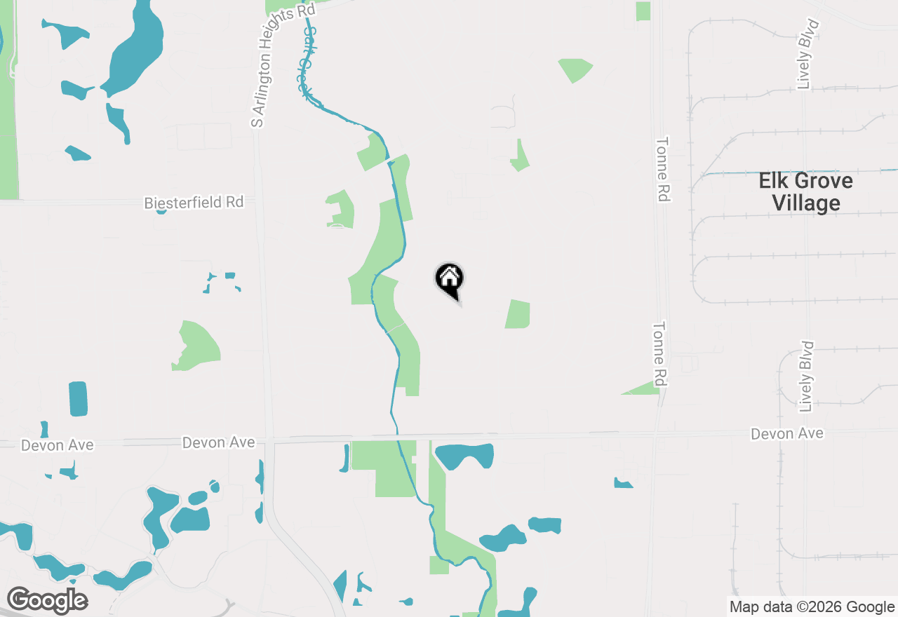 Map of 231 Clearmont Drive, Elk Grove Village, IL 60007
