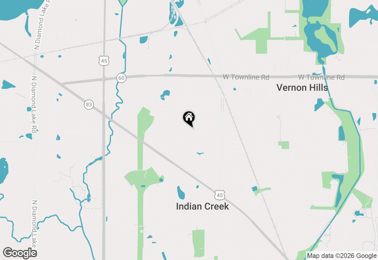 Map of 1329 Newport Street, Mundelein, IL 60060