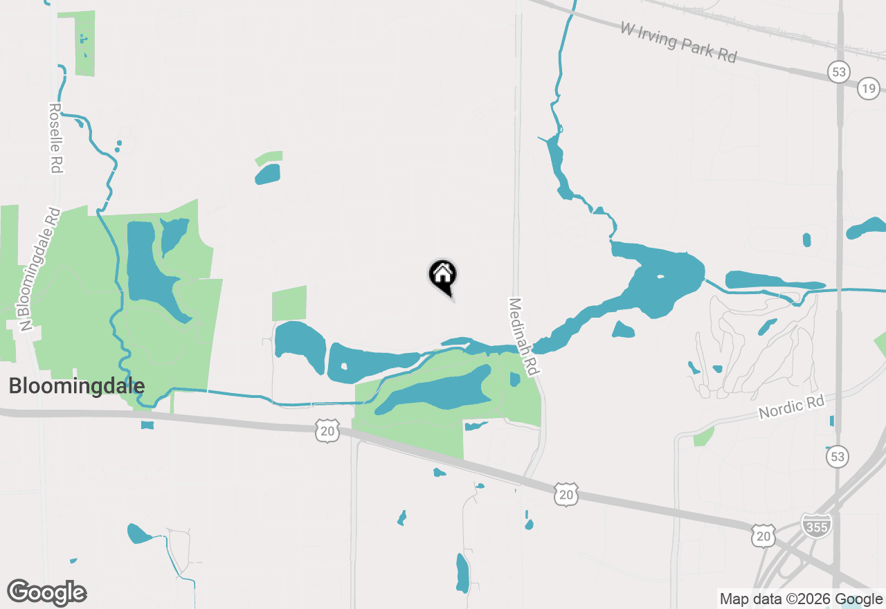Map of 6N013 Acacia Lane, Medinah, IL 60157