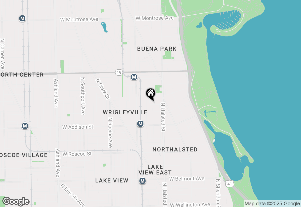 Map of 3737 N Fremont Street #2, Chicago, IL 60613