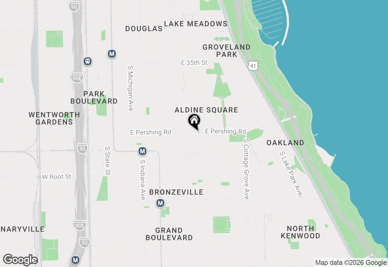 Map of 503 E Pershing Avenue #405, Chicago, IL 60653