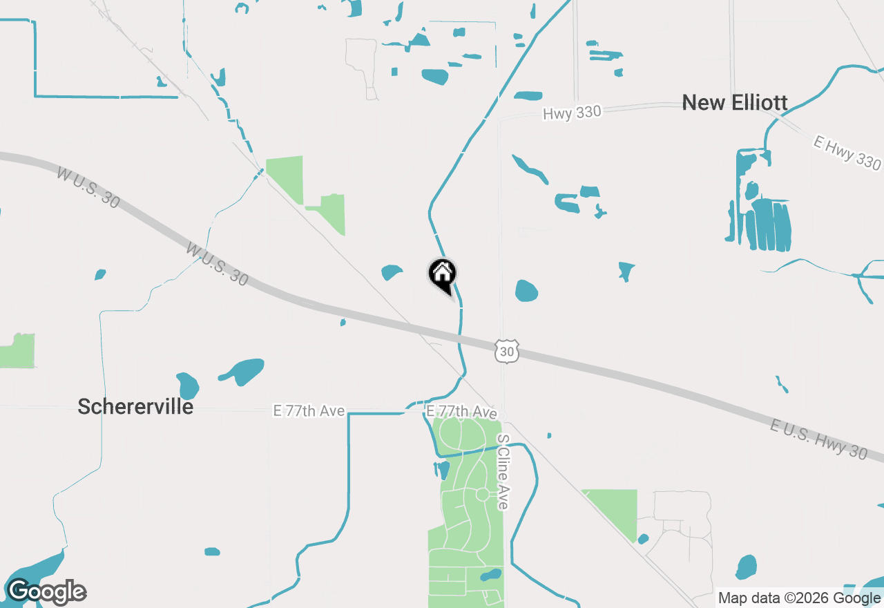 Map of 616 Newcastle Drive #A, Schererville, IN 46375