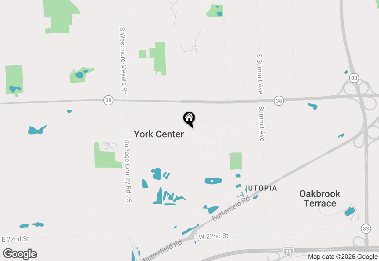 Map of 1S156 Radford Lane, Villa Park, IL 60181