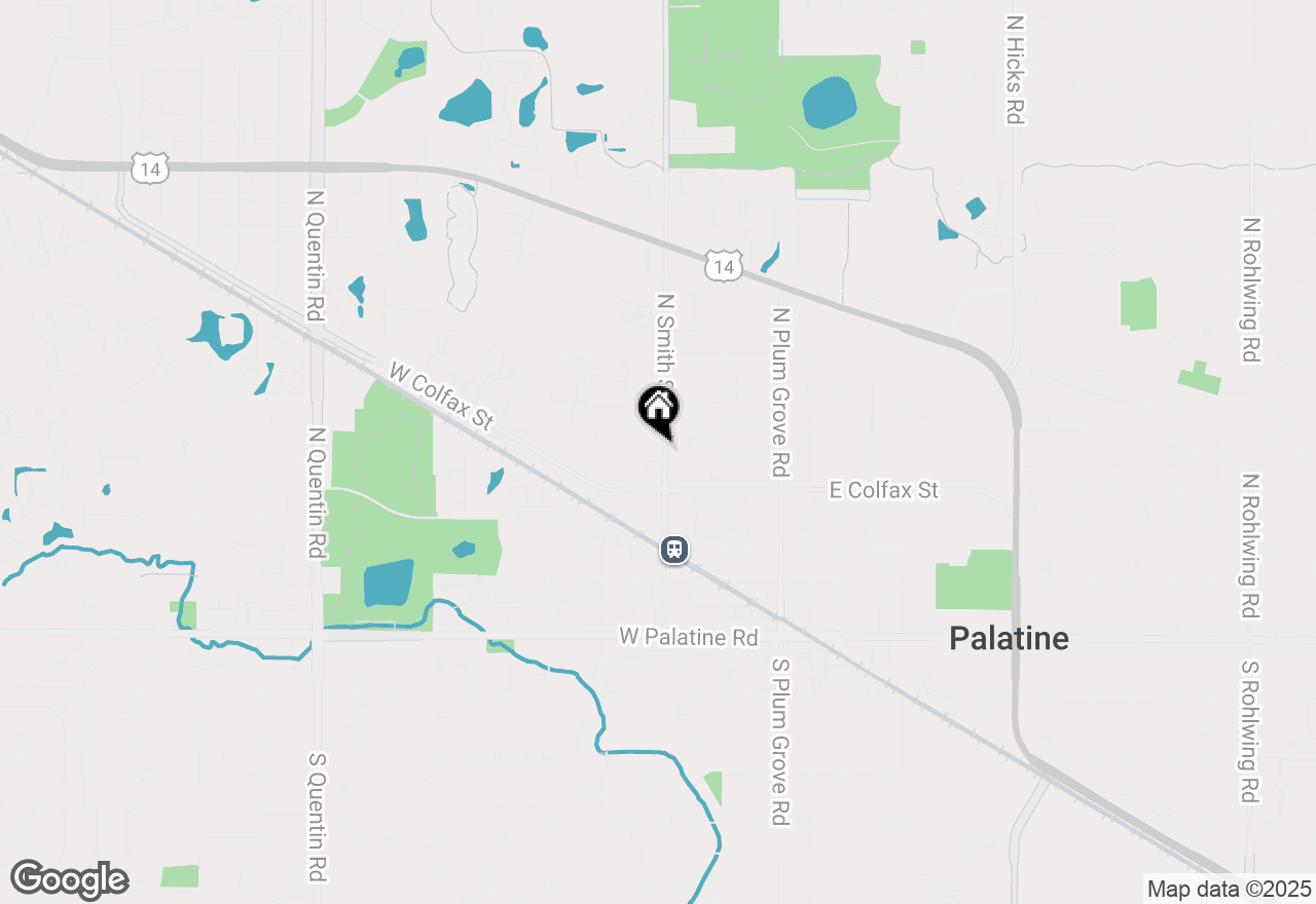 Map of 270 N Smith Street, Palatine, IL 60067