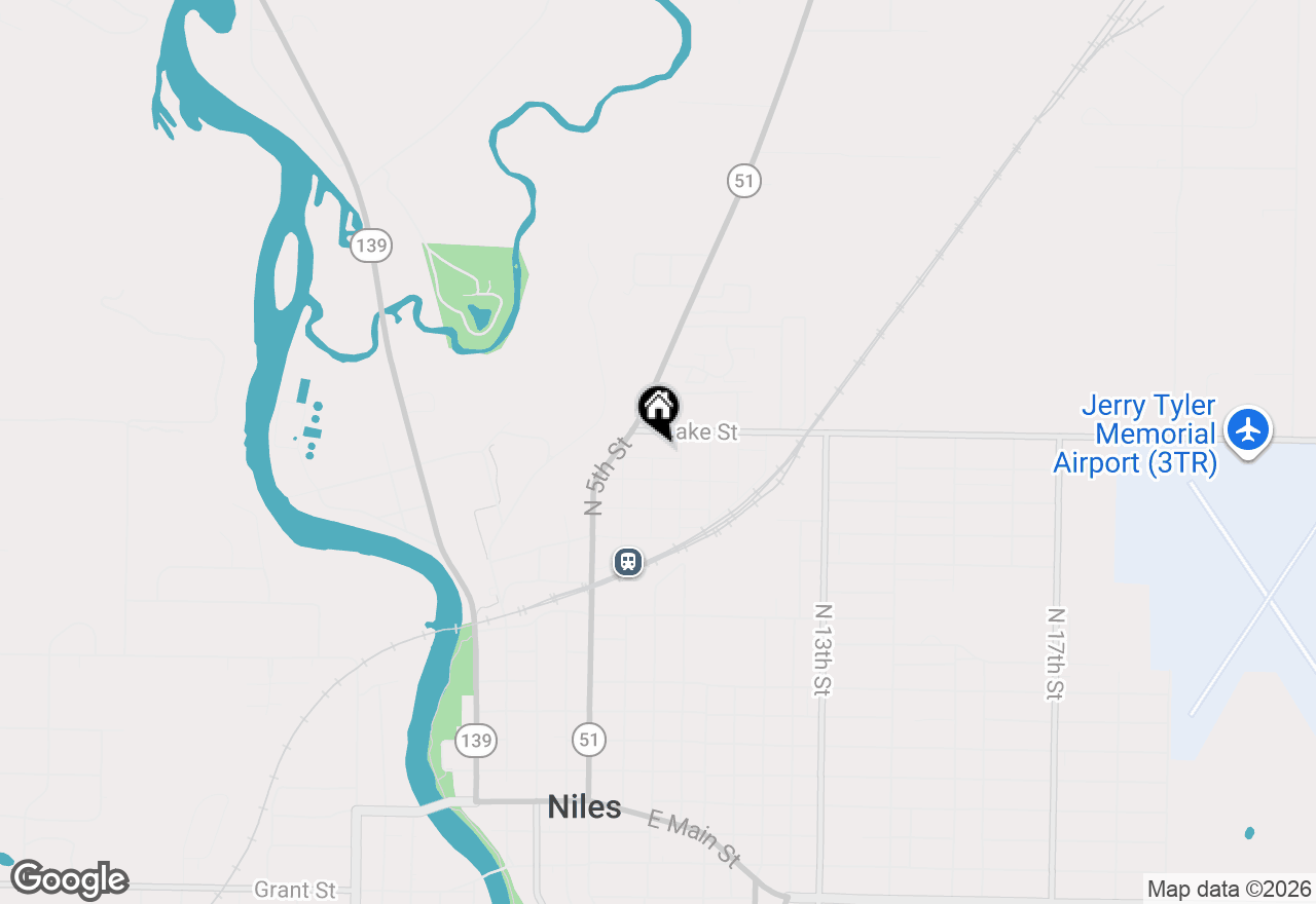 Map of 705 Poplar Street, Niles, MI 49120