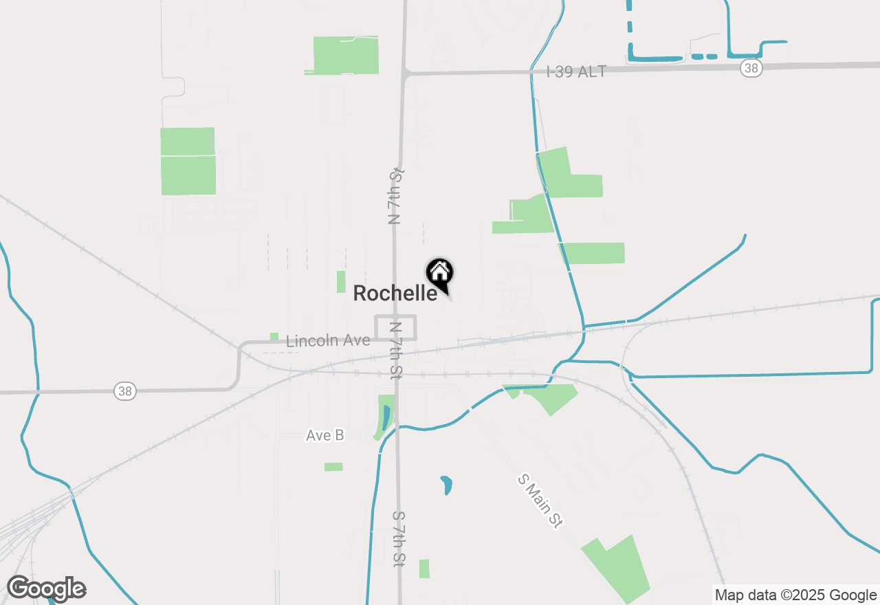 Map of 417 Lincoln Highway, Rochelle, IL 61068