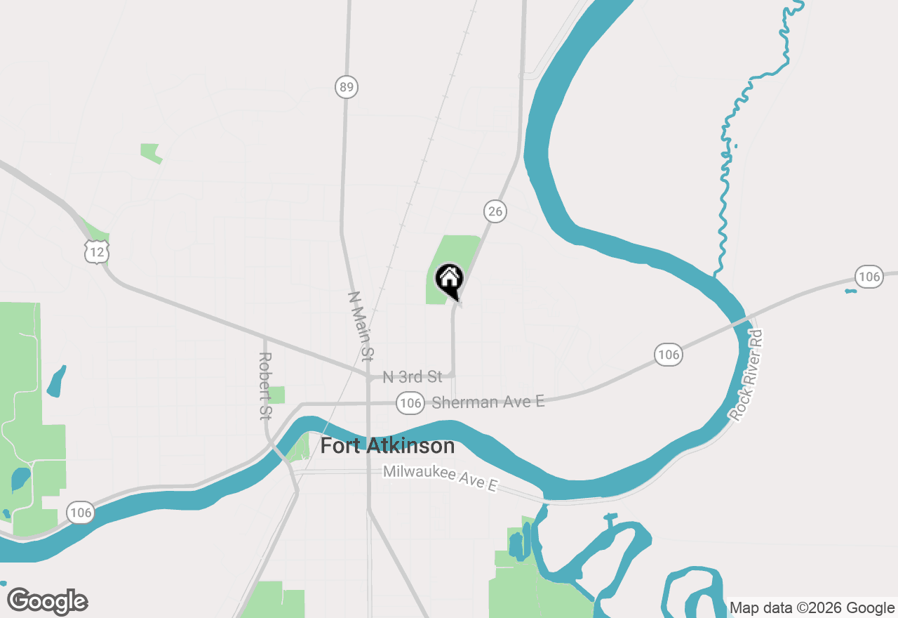 Map of 433 N High Street, Fort Atkinson, WI 53538