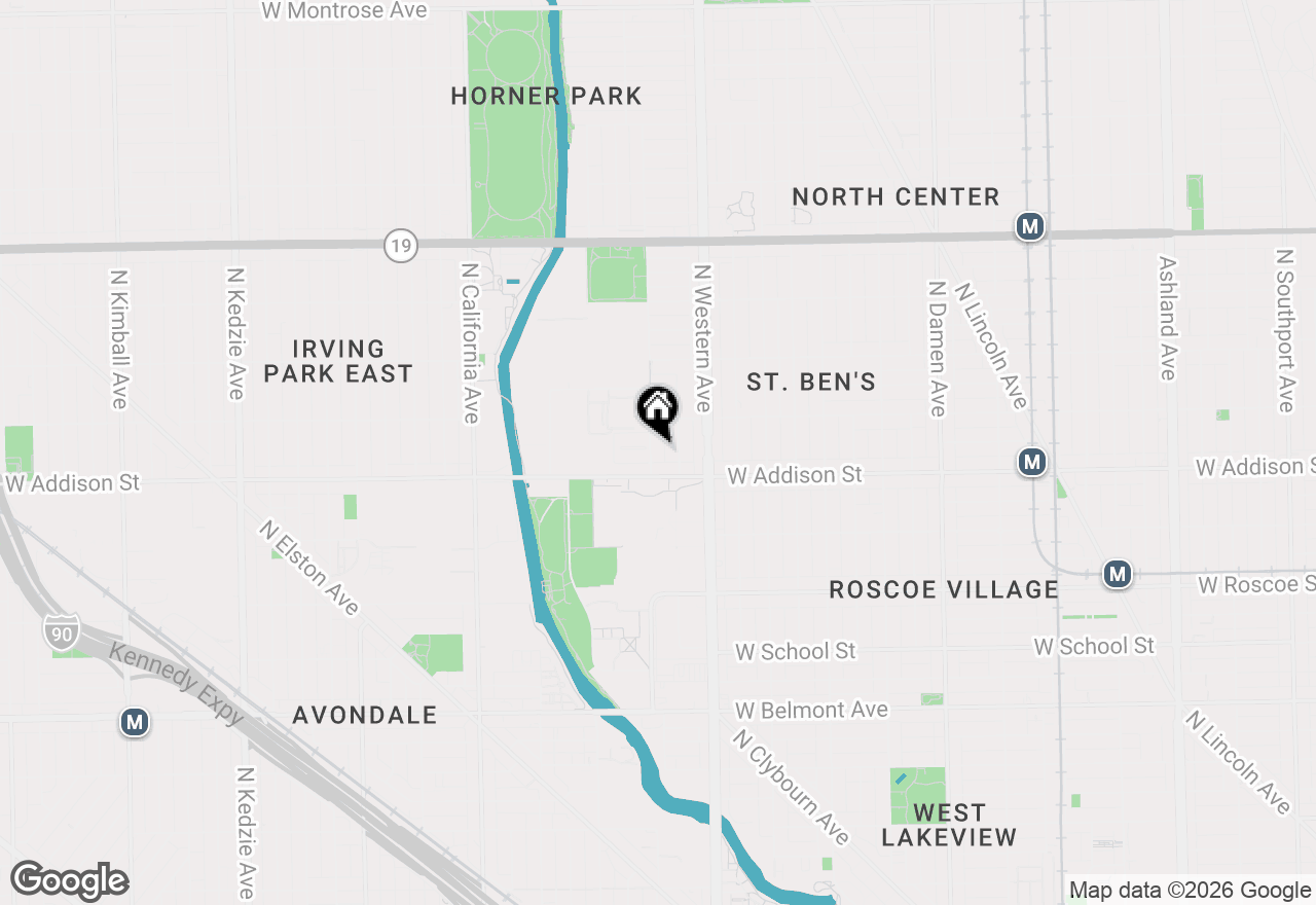 Map of 3625 N Campbell Avenue, Chicago, IL 60618