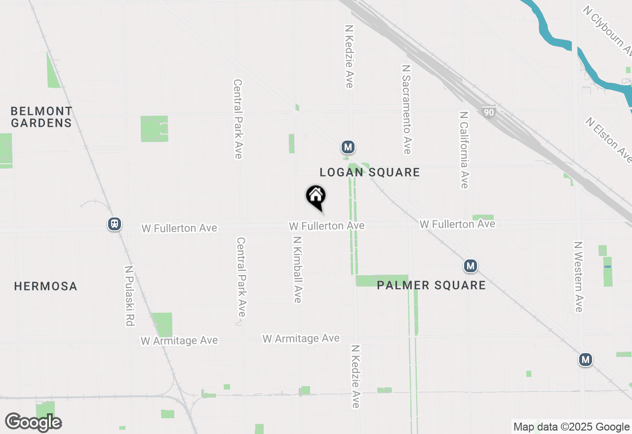 Map of 2413 N Spaulding Avenue #1, Chicago, IL 60647