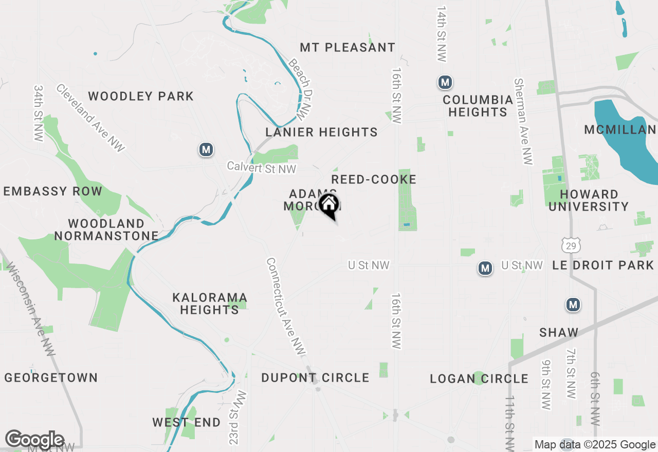 Map of 1816 Kalorama Road Nw #306, Washington, DC 20009