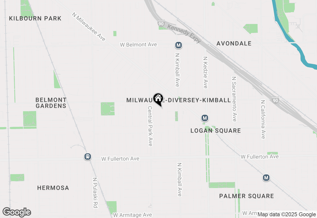 Map of 2725 N Drake Avenue #1, Chicago, IL 60647