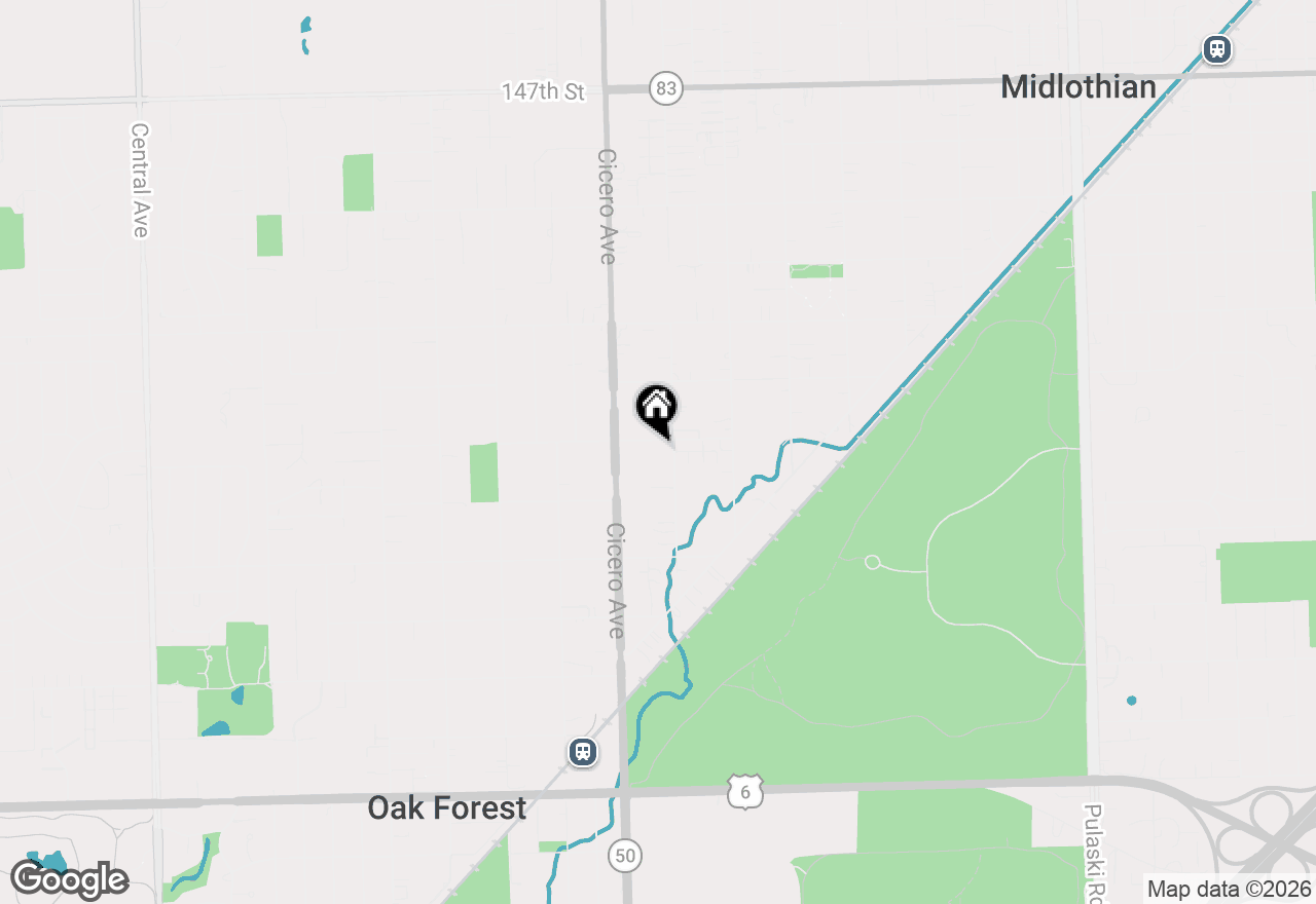 Map of 4713 153rd Street, Oak Forest, IL 60452