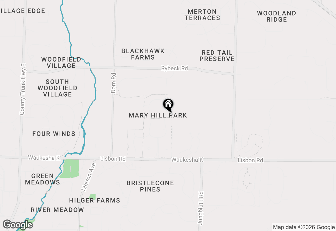 Map of 1196 Mary Hill Cir, Hartland, WI 53029