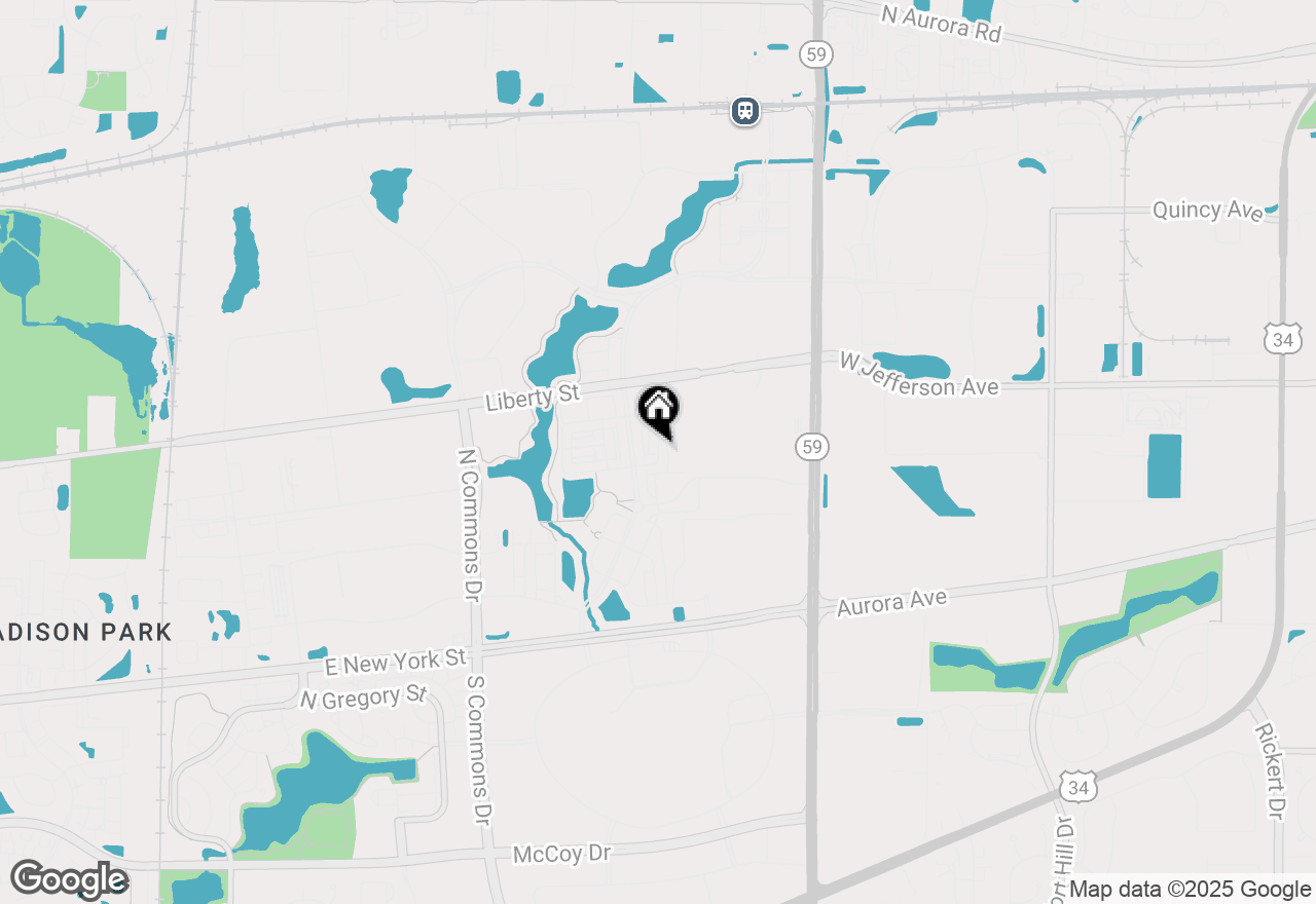 Map of 804 Lewisburg Lane, Aurora, IL 60504