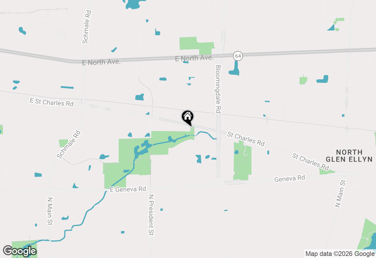 Map of 1N345 Blue Ridge Court, Wheaton, IL 60187