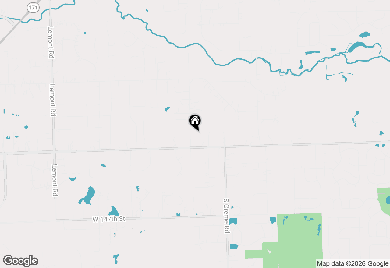 Map of 14203 S King Road, Homer Glen, IL 60491