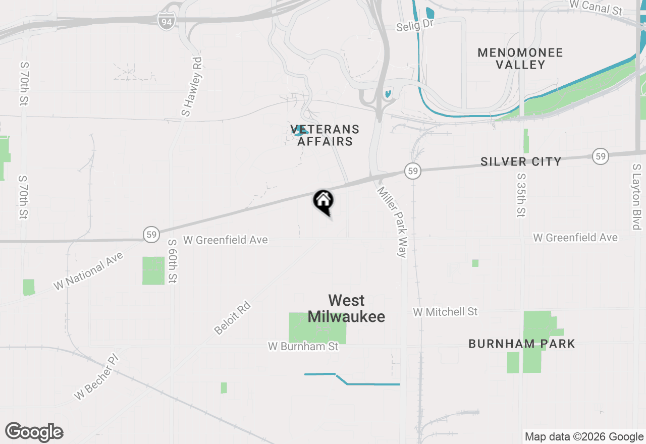 Map of 1246 S 49th St, West Milwaukee, WI 53214