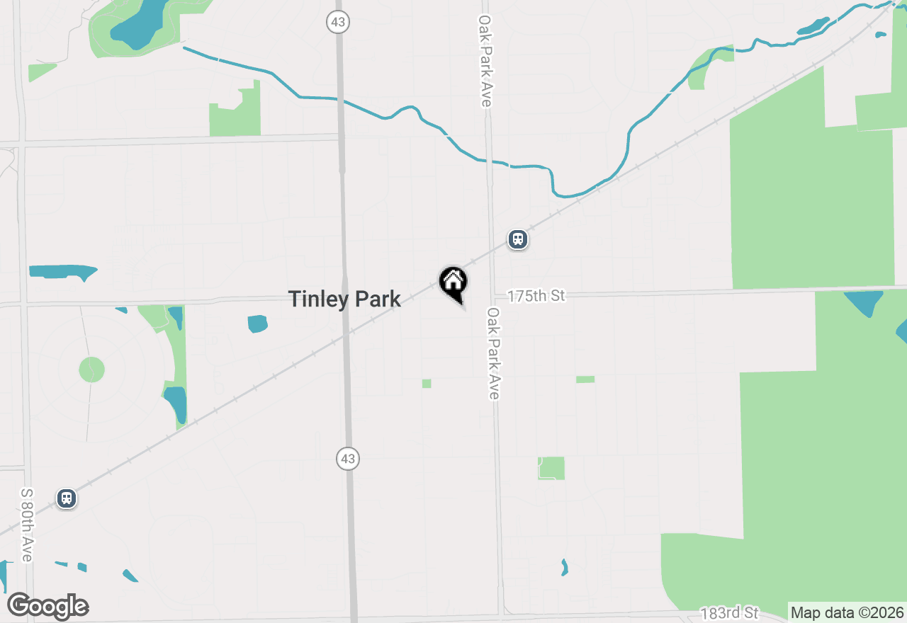 Map of 6864 175th Place, Tinley Park, IL 60477