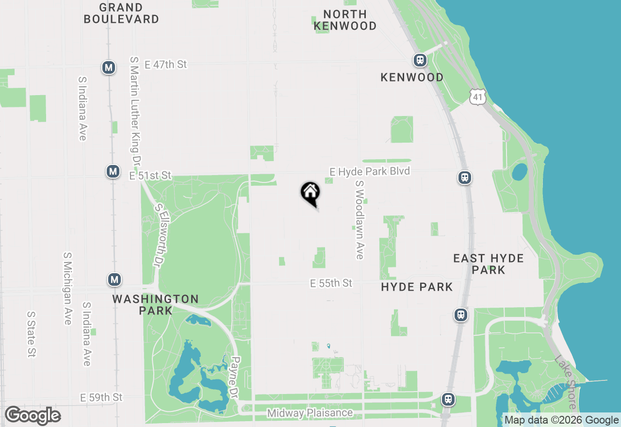 Map of 1000 E 53rd Street #302, Chicago, IL 60615
