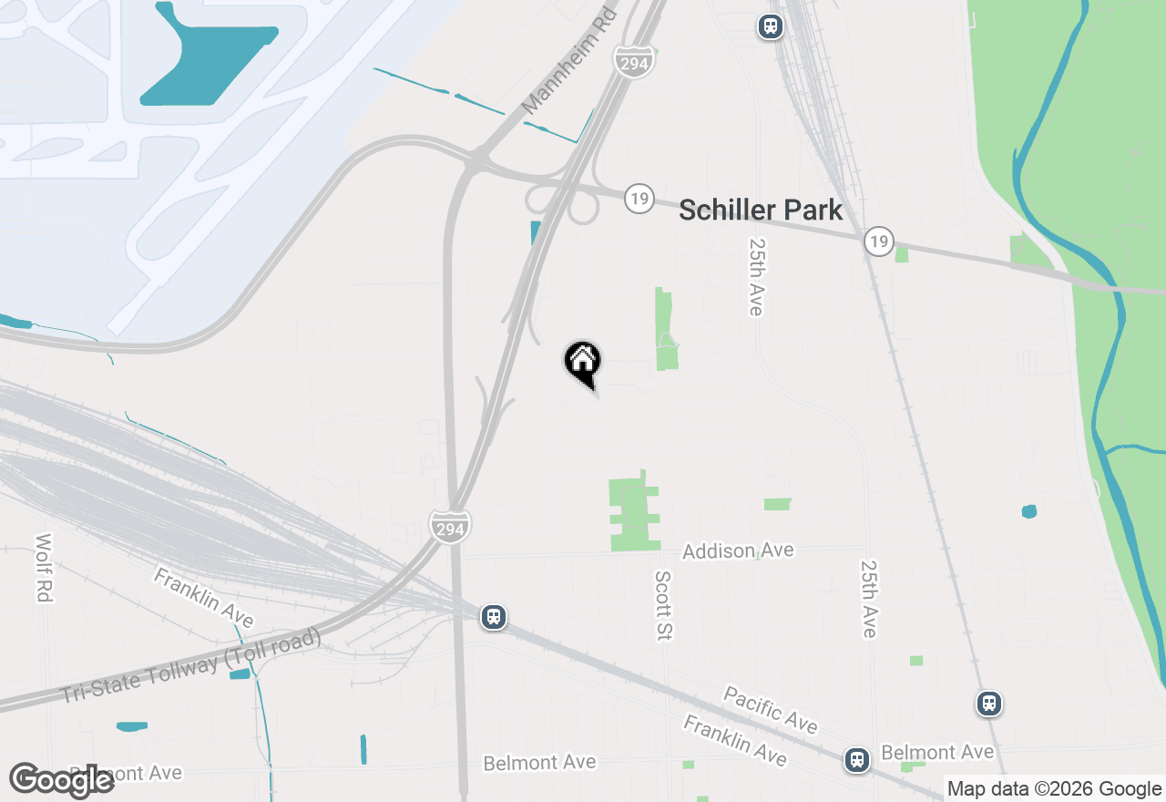 Map of 10123 Hartford Court #GC, Schiller Park, IL 60176