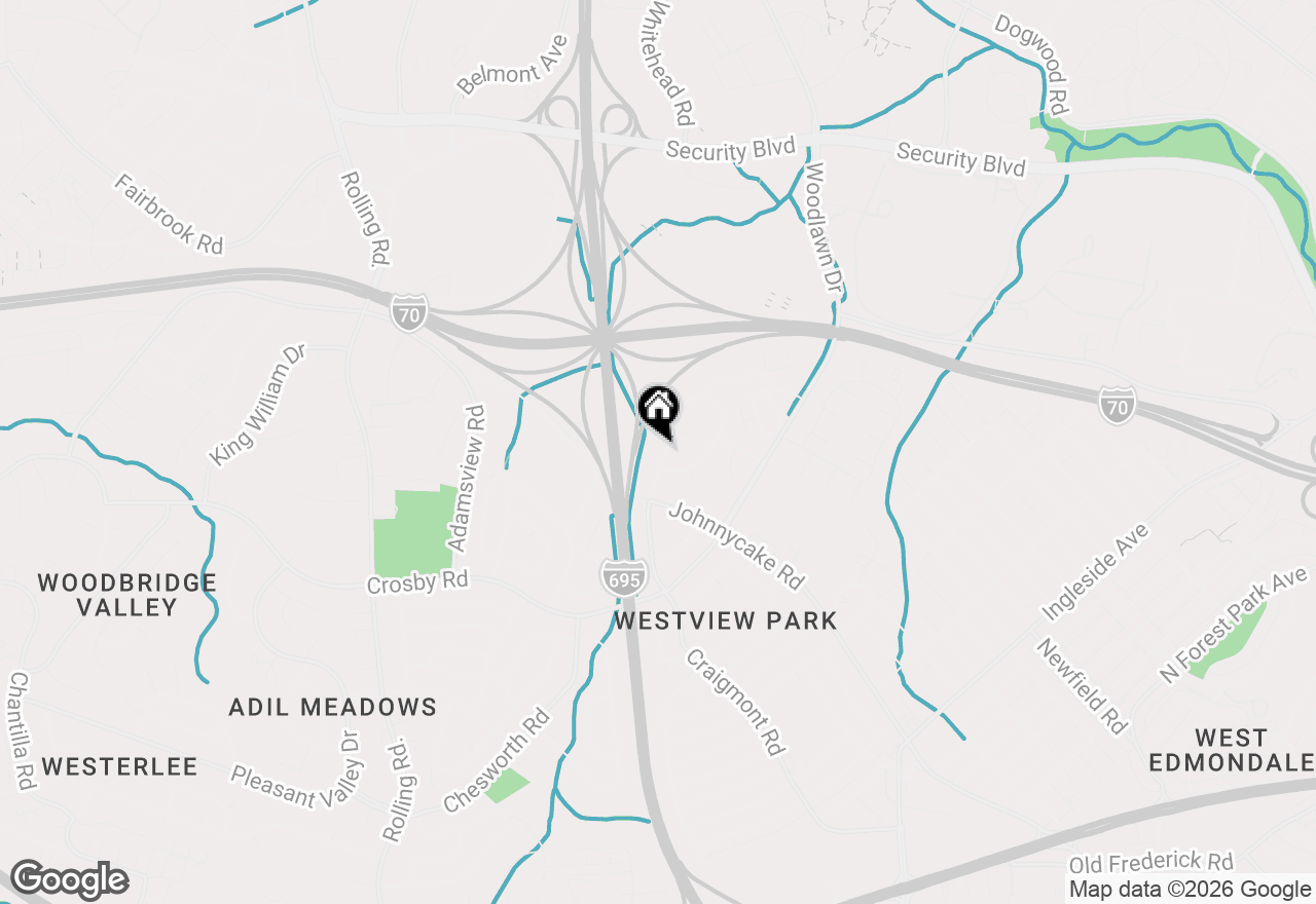 Map of 6415 Craigmont Road, Baltimore, MD 21207