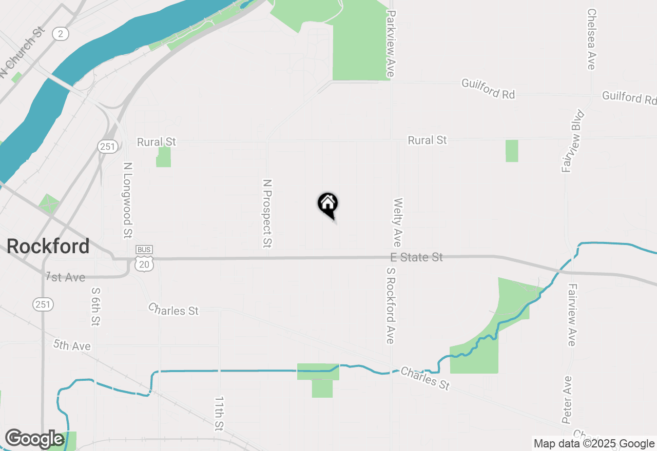 Map of 228 N London Avenue, Rockford, IL 61107