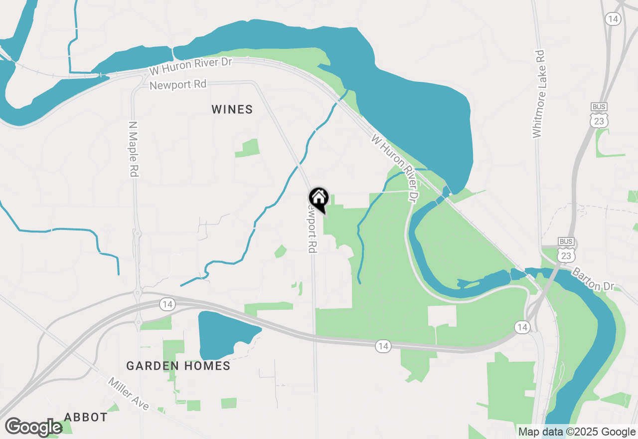 Map of 2354 Newport Road, Ann Arbor, MI 48103