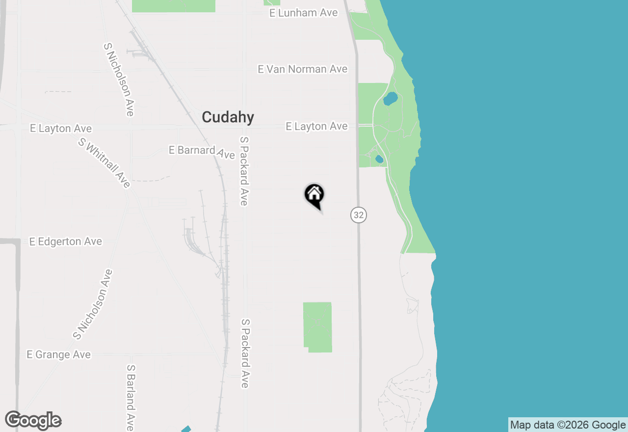 Map of 3835 E Holmes Ave, Cudahy, WI 53110