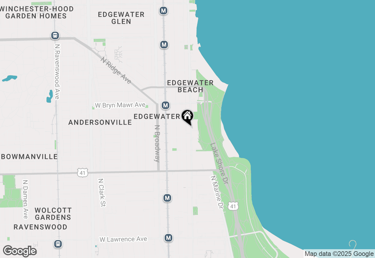 Map of 5430 N Sheridan Road #703, Chicago, IL 60640