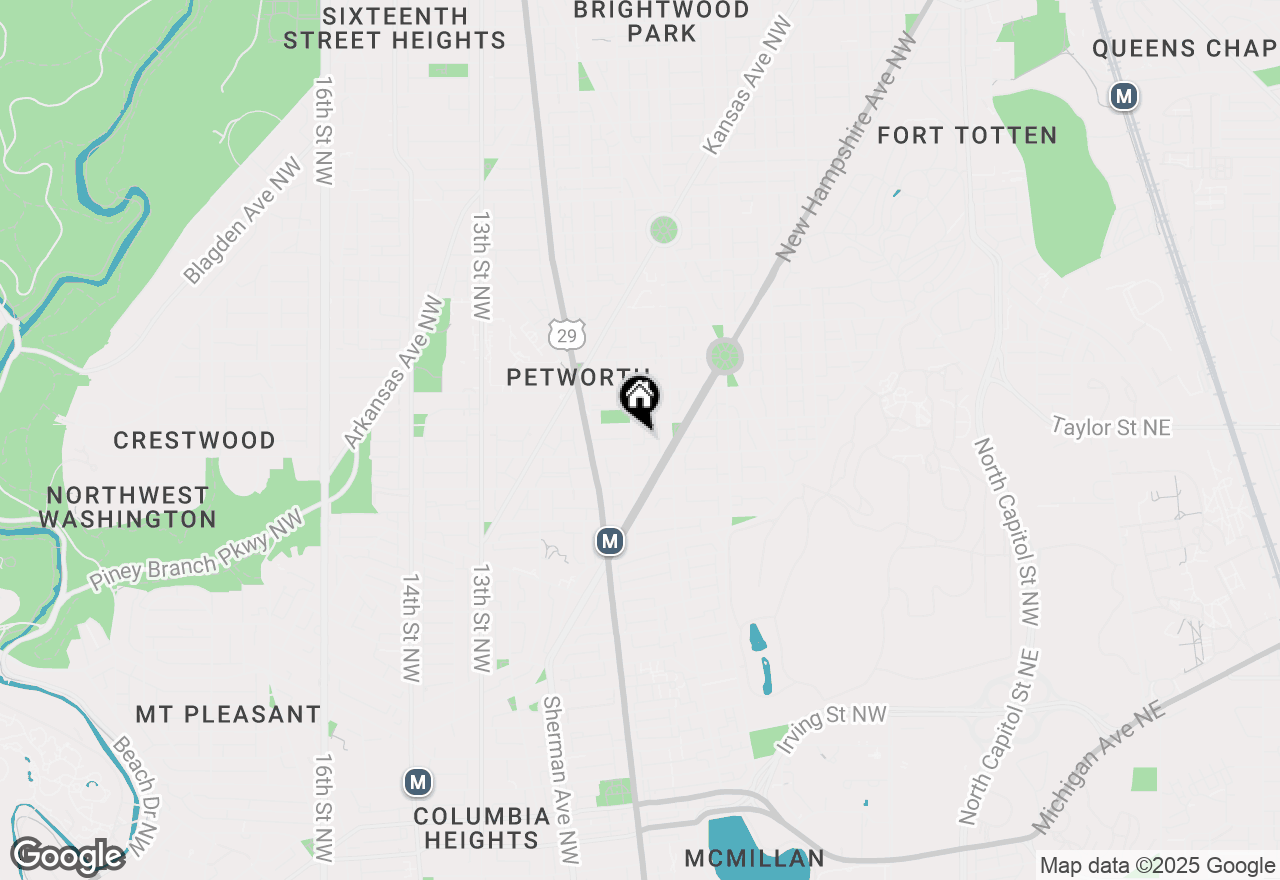 Map of 4007 8th Street Nw, Washington, DC 20011