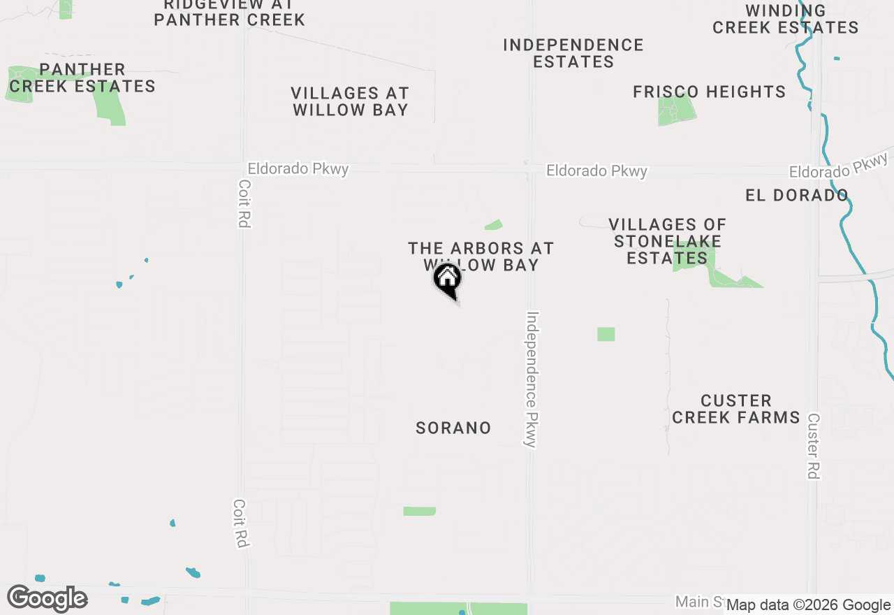 Map of 13966 Clusterberry Drive, Frisco, TX 75035