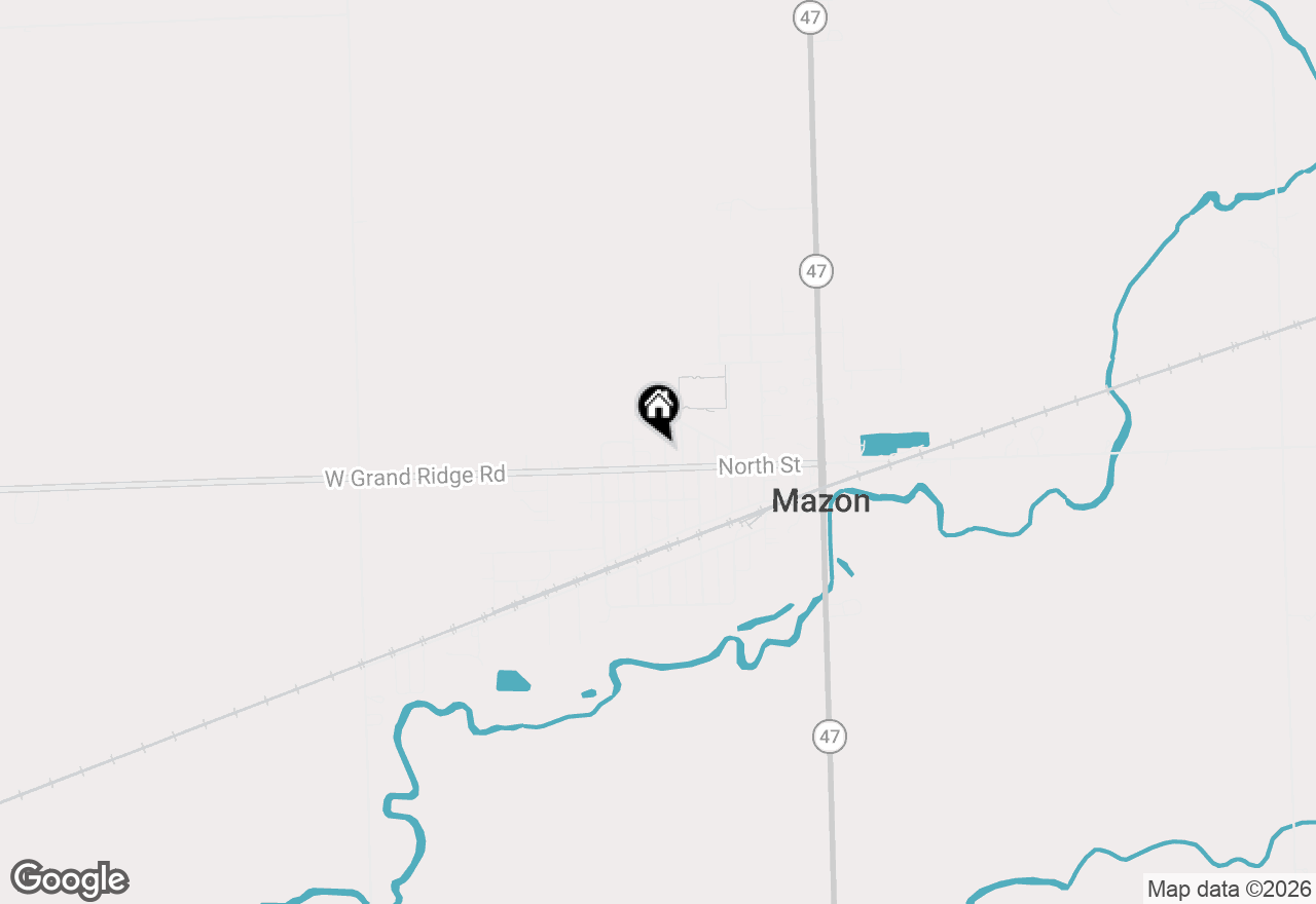 Map of 701 Hill Street, Mazon, IL 60444