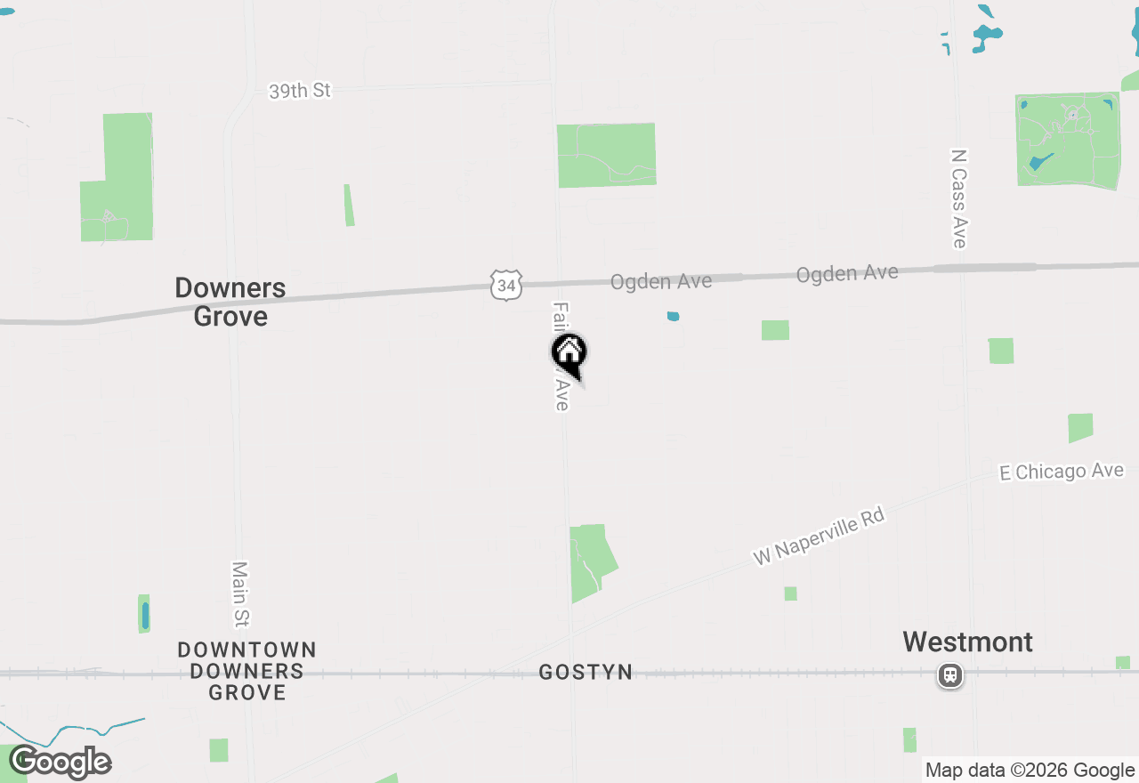 Map of (Address confidential), Downers Grove, Illinois 60515