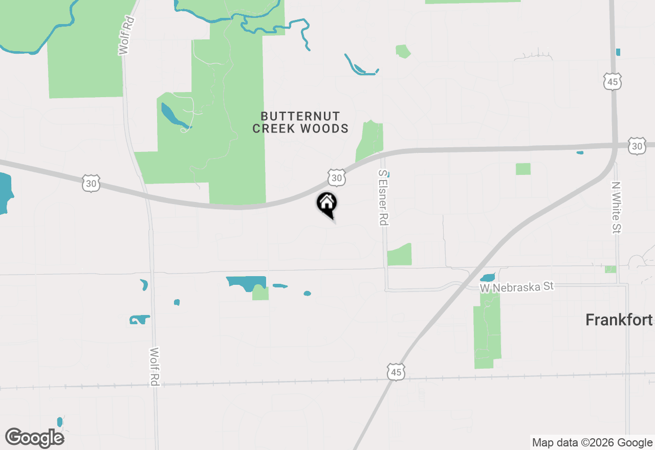 Map of 10612 Williamsburg Trail, Frankfort, IL 60423