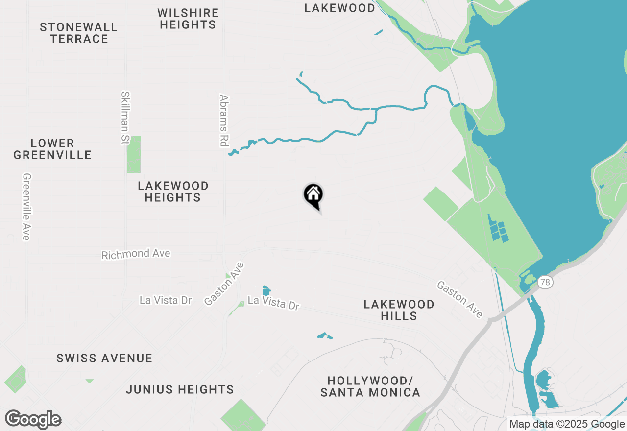 Map of 6726 Lakewood Boulevard, Dallas, TX 75214