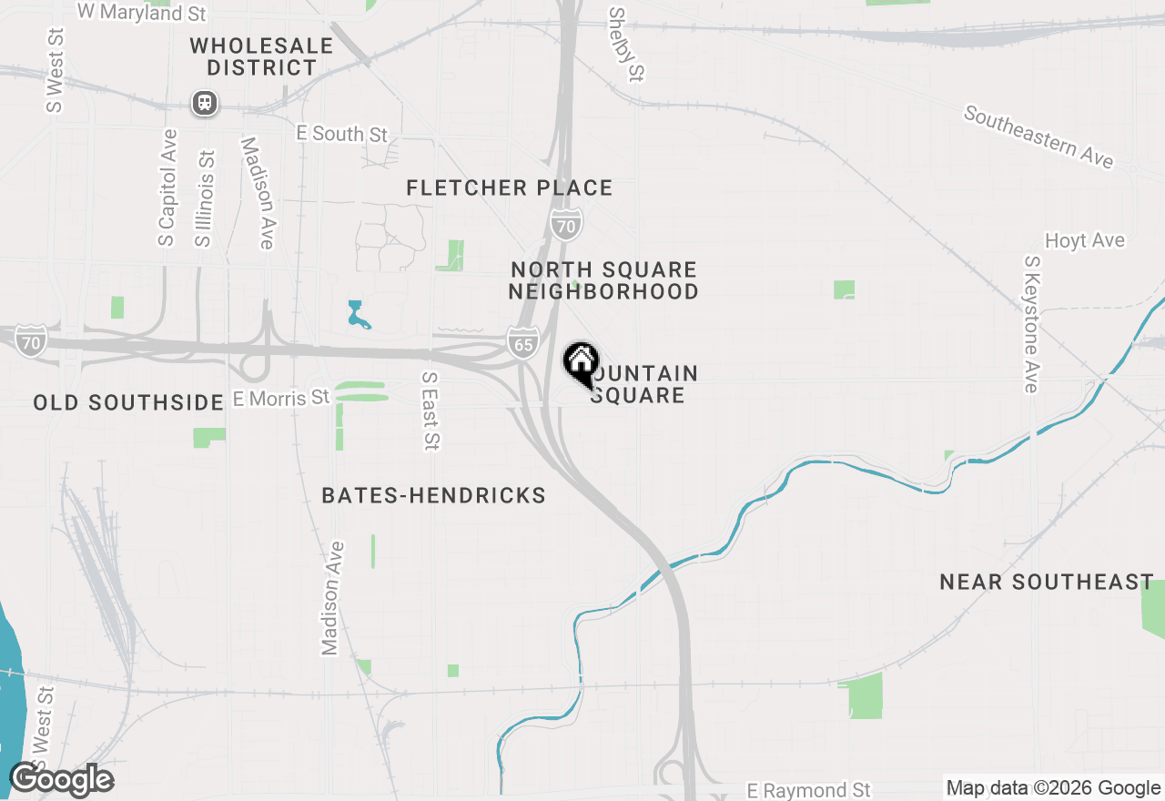 Map of 934 E Morris Street, Indianapolis, IN 46203