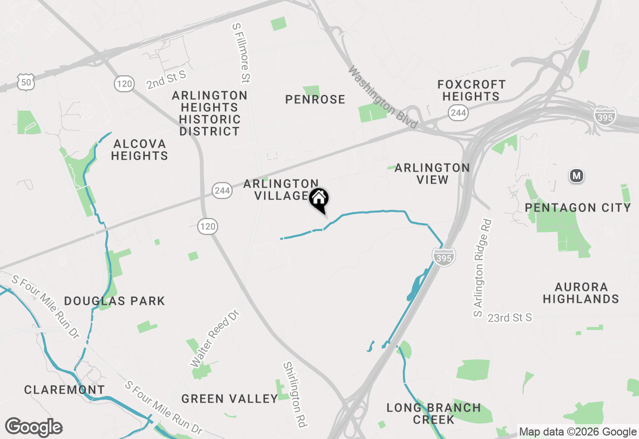 Map of 1401 S Barton Street #219, Arlington, VA 22204