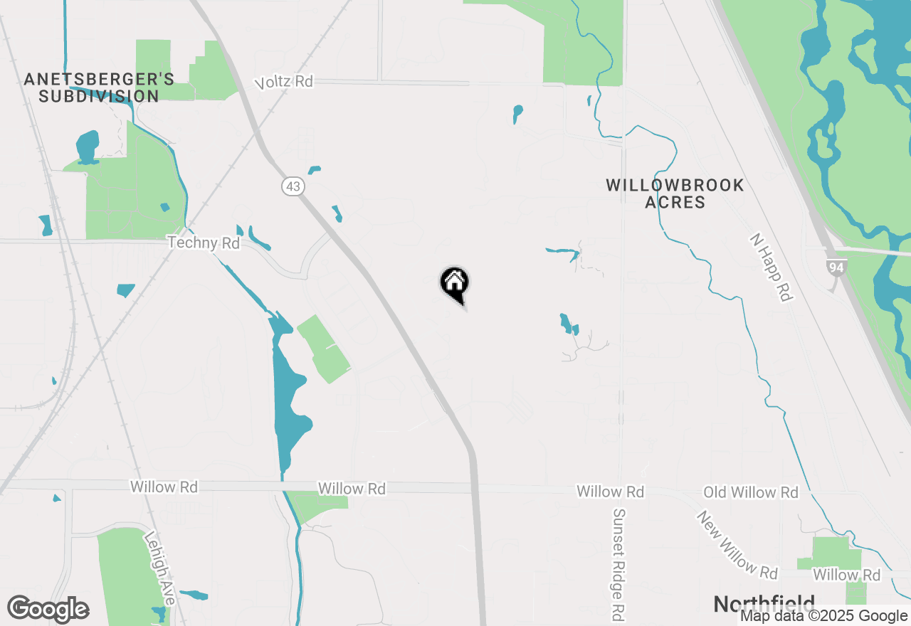 Map of 831 Balmoral Lane, Northbrook, IL 60062