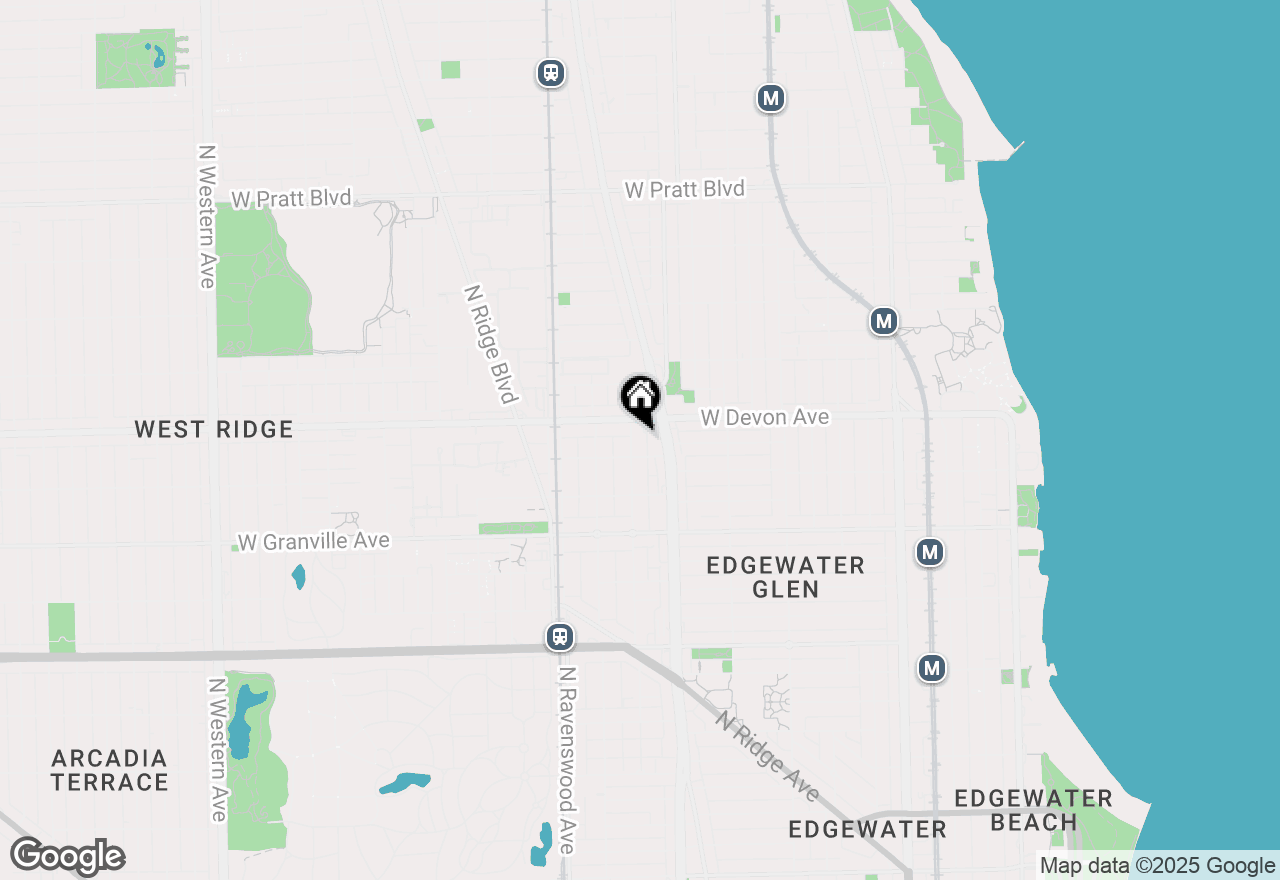 Map of 6361 N Paulina Street #2B, Chicago, IL 60660