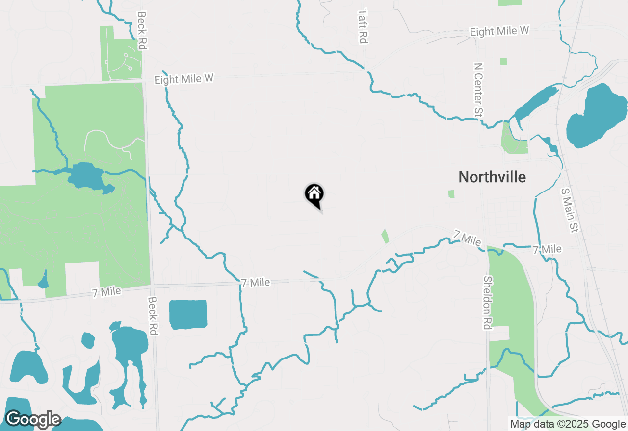 Map of 19625 Clement Road, Northville, MI 48167