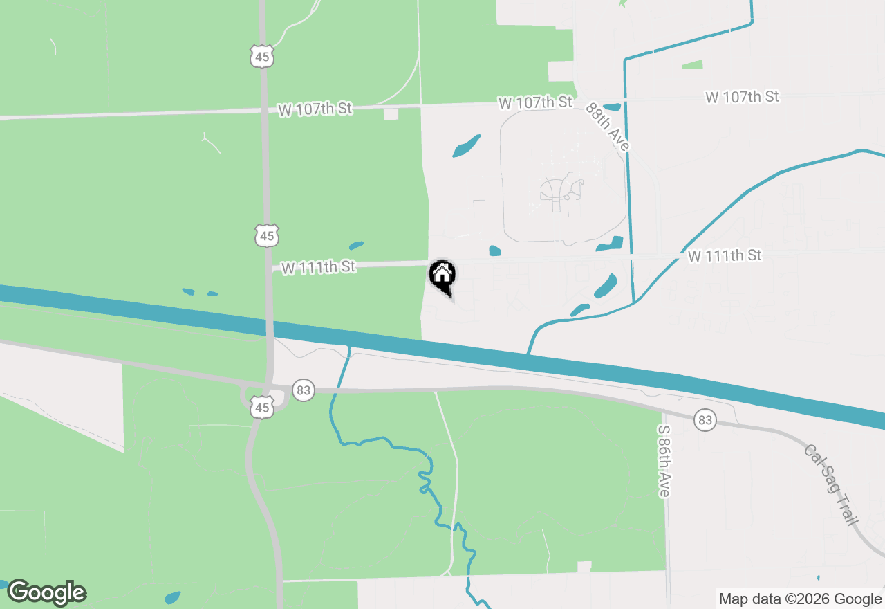 Map of 9168 South Road #A, Palos Hills, IL 60465
