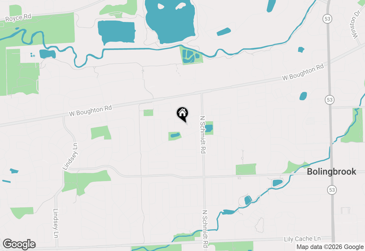 Map of 227 Elkhorn Court #D, Bolingbrook, IL 60440