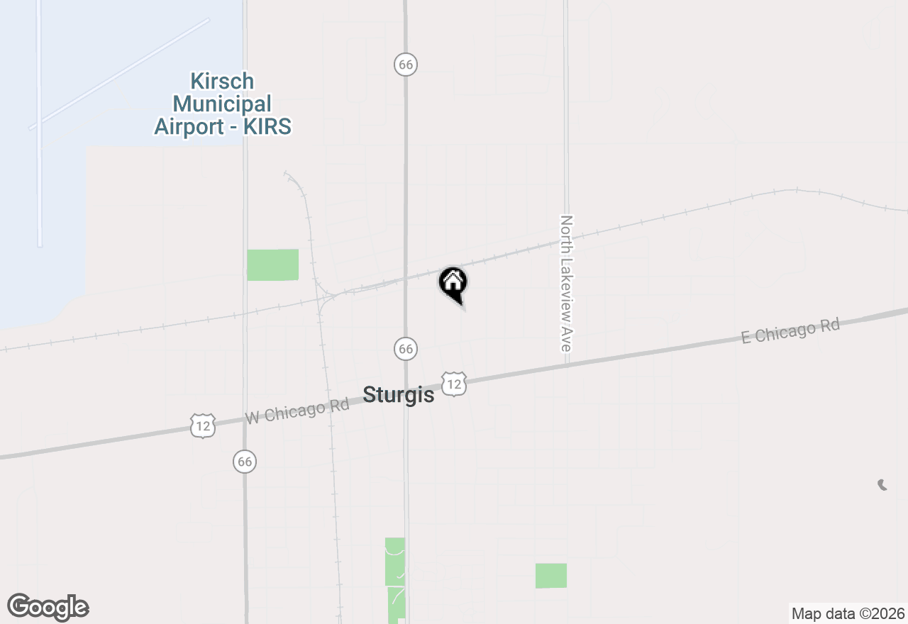 Map of 214 N Fourth Street, Sturgis, MI 49091